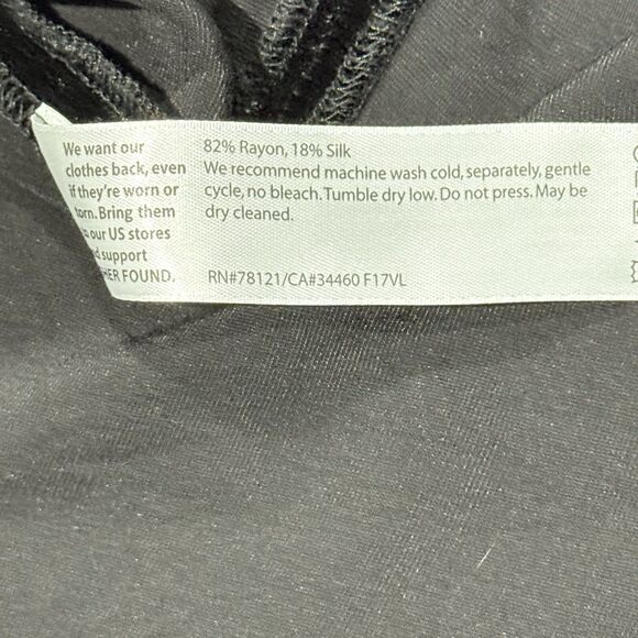 Eileen Fisher Mandarin Collar Silk Blend Tunic Shirt Dress Sz Small Petite - Picture 10 of 10